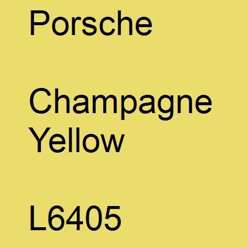 Porsche, Champagne Yellow, L6405.